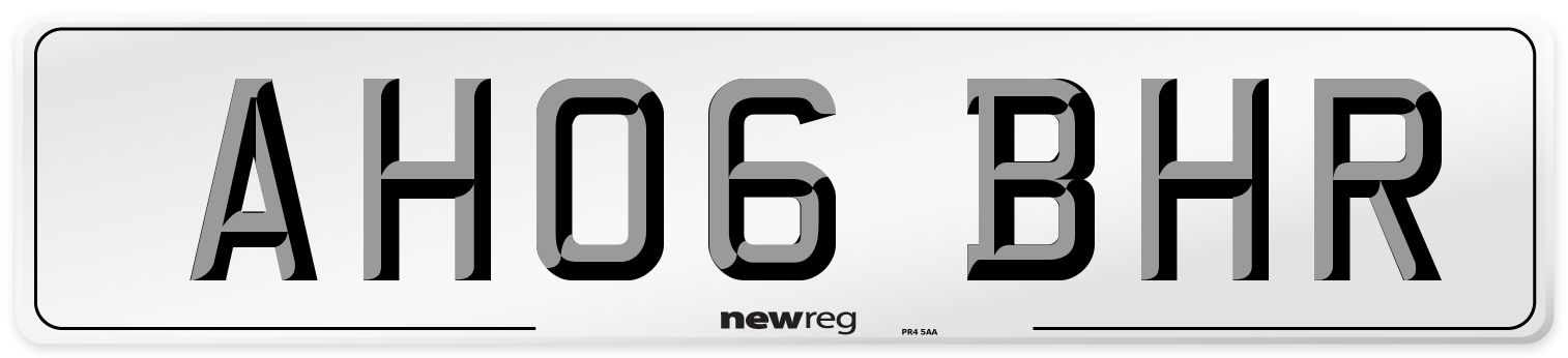 AH06 BHR Number Plate from New Reg